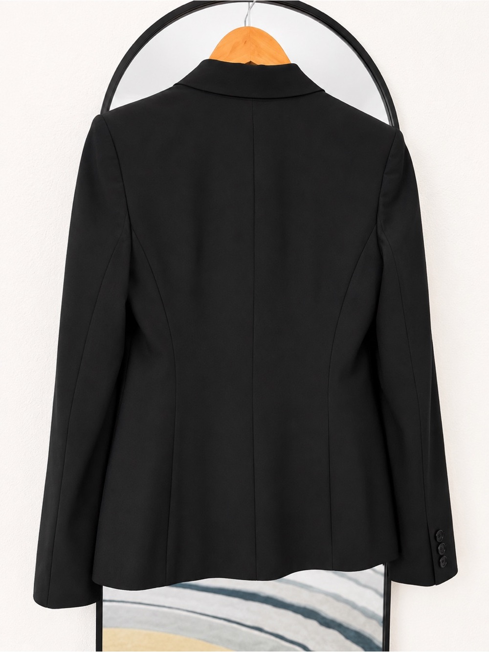 Theory Black One-Button Tailored Blazer - Picture 2 of 3
